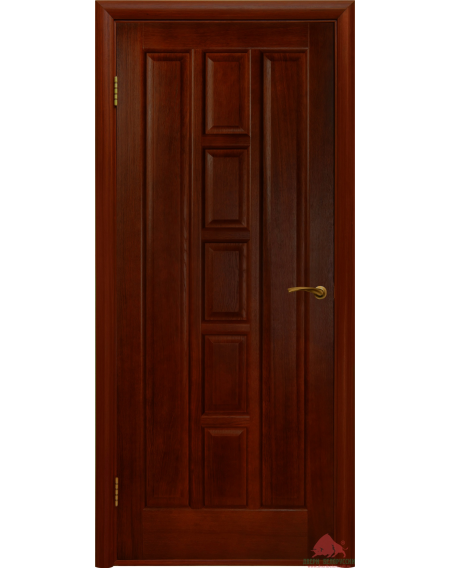 Дверь межкомнатная Квадро красное дерево ПГ