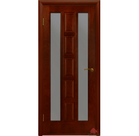 Дверь межкомнатная Квадро красное дерево ПОО