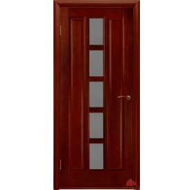 Дверь межкомнатная Квадро красное дерево ПО