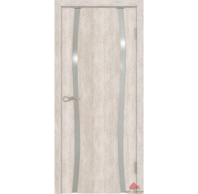Дверь межкомнатная Плаза-2 Нанофлекс белый ясень ПО (стекло: белый триплекс)